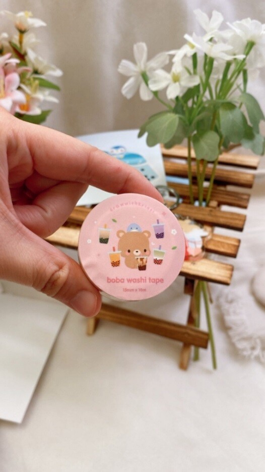 Pastel Boba Washi Tape