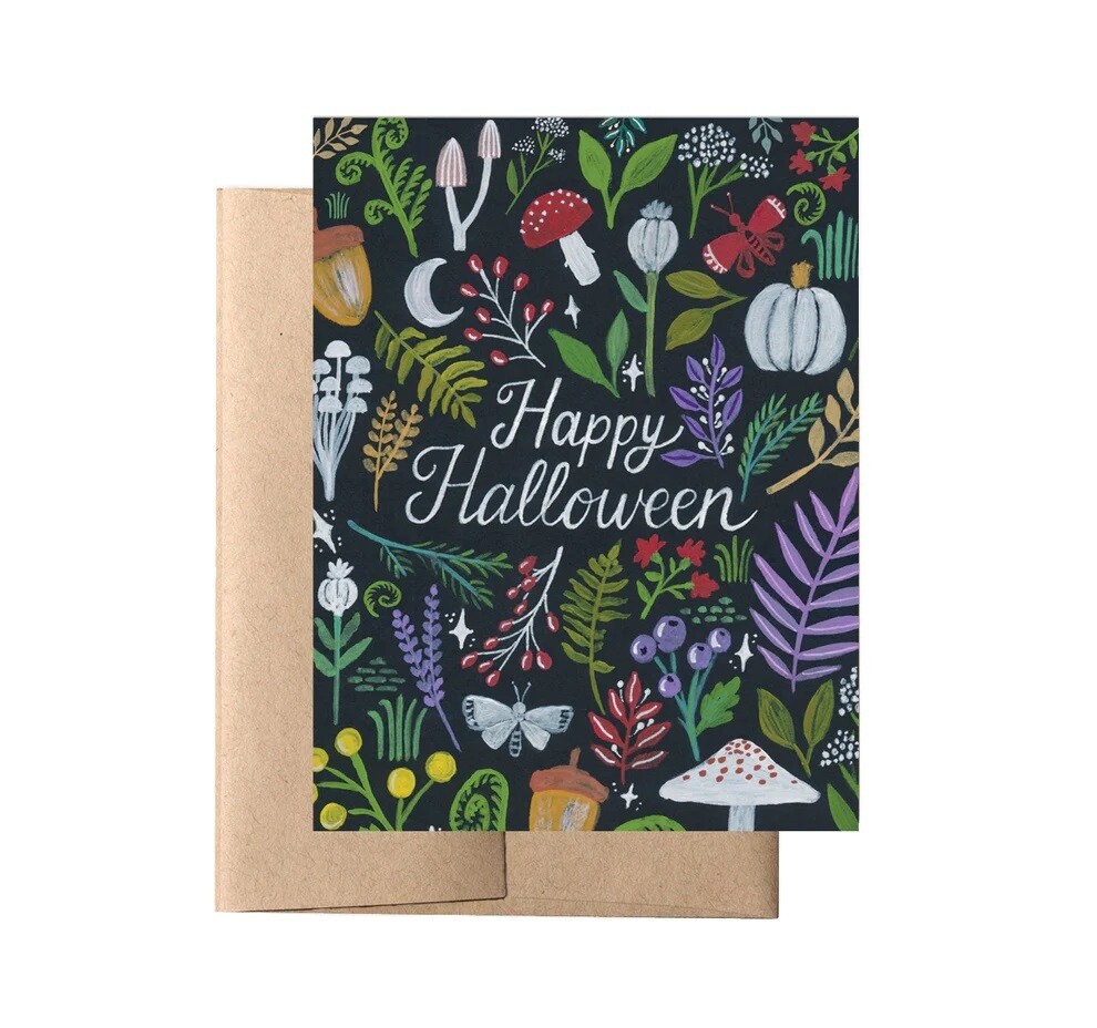 Halloween Flora Card