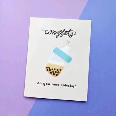 Bobabey Greeting Card (Baby)