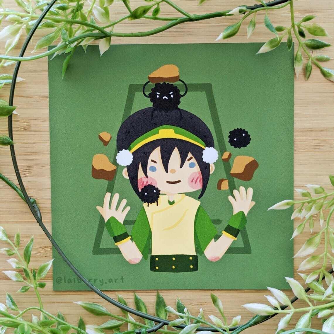Toph and Soot Sprites Art Print