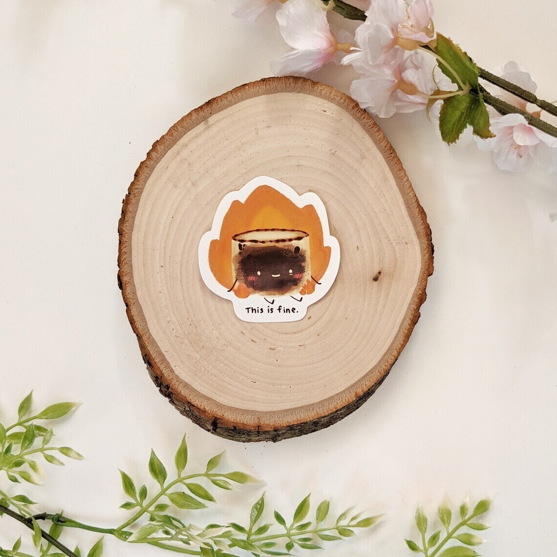 This is Fine Marshmallow Sticker