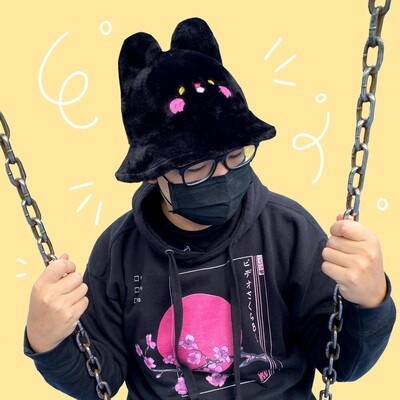Bunny Bucket Hat - Black