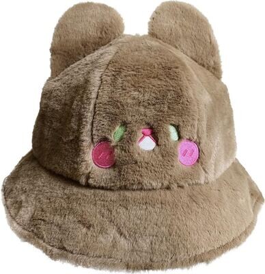 Bunny Bucket Hat - Brown
