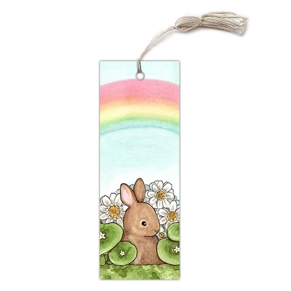 Rainbow Bunny Bookmark
