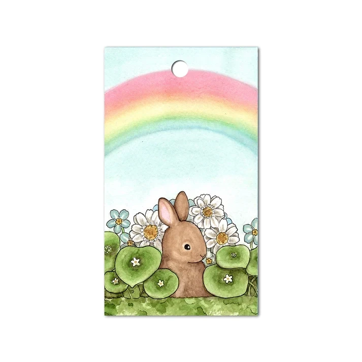 Rainbow Bunny Gift Tag Set/4