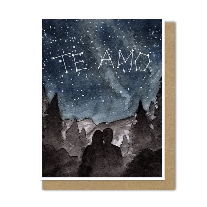 Stargazing Love Card (Spanish)