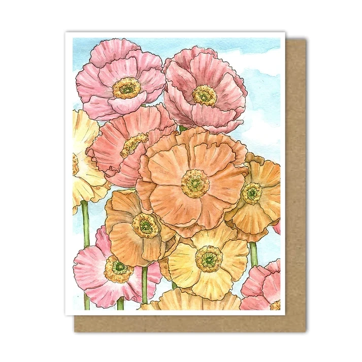 Spring Poppies Card Set/6