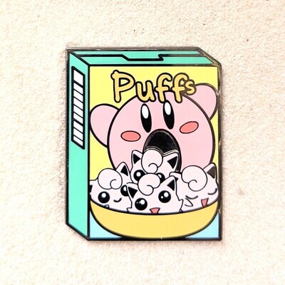 Enamel Pin - Cereal Kirby Puffs