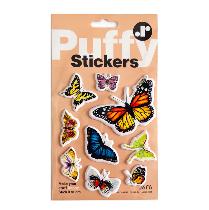 Winged Things Puffy Sticker Sheet (PS-WT-001)