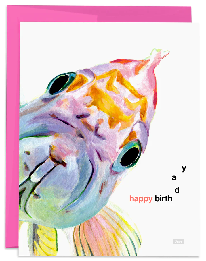 Fish Birthday Card (AN-GC-006)