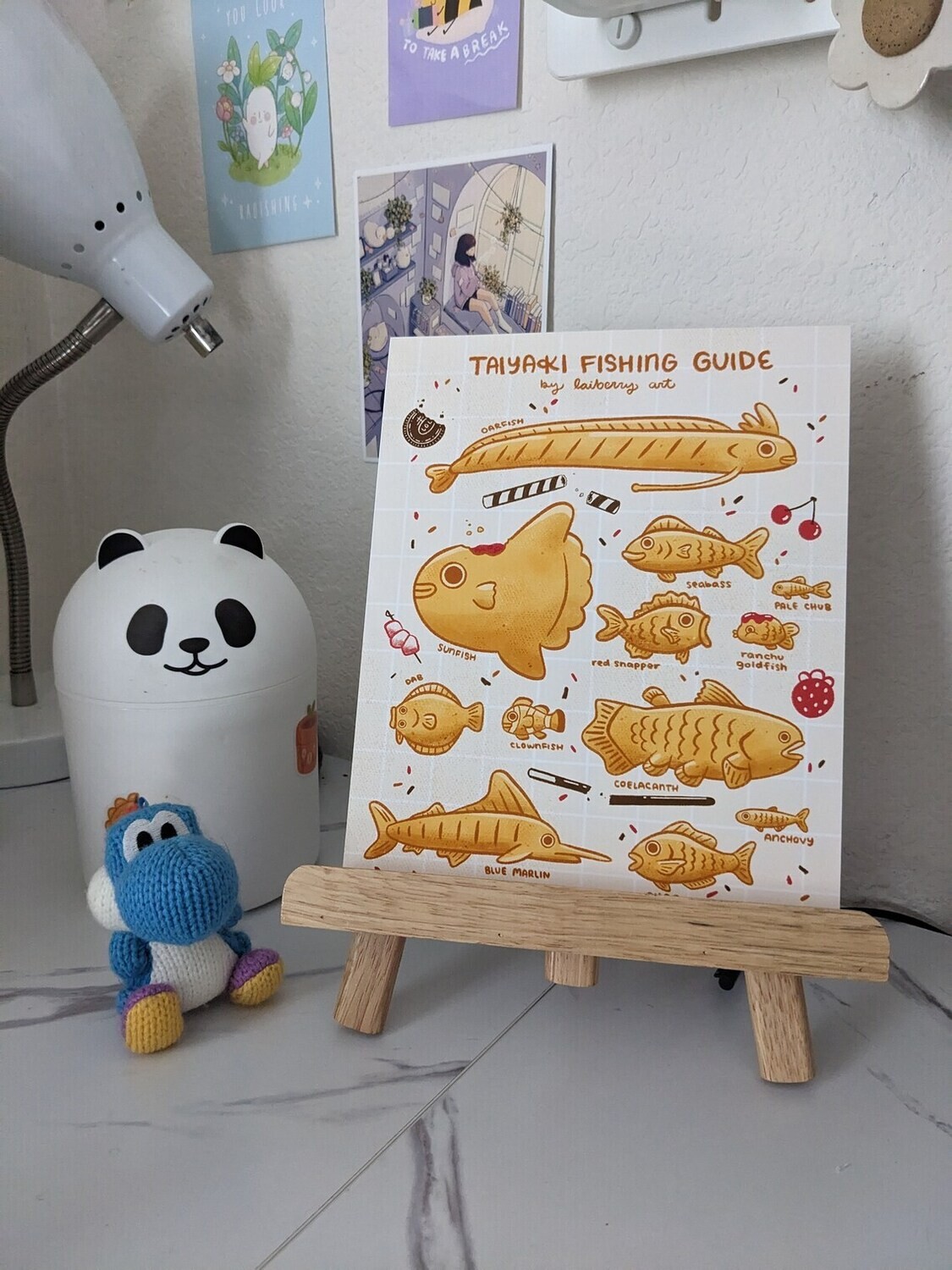 Taiyaki Fishing Guide Art Print