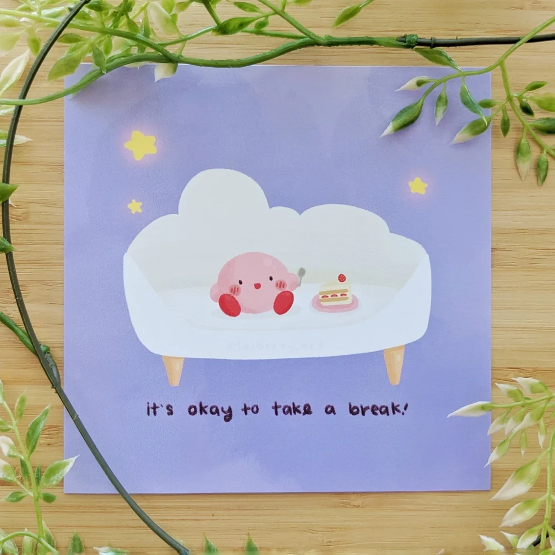Take a Break Kirby Art Print