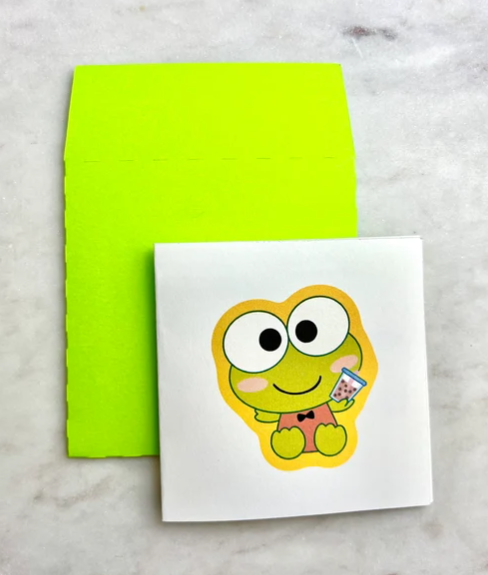 Boba Keroppi Mini Card