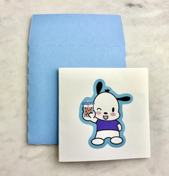 Boba Pochacco Mini Card