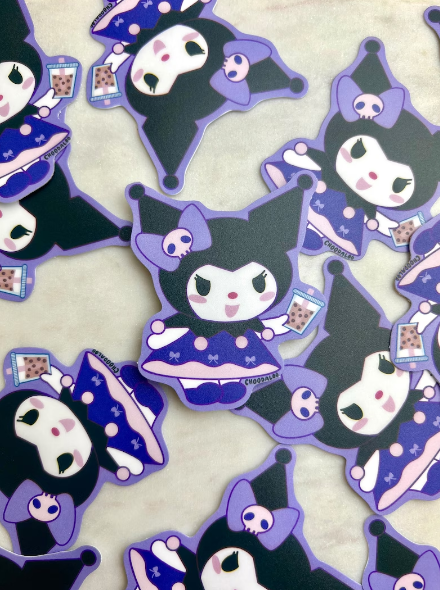 Boba Kuromi Sticker