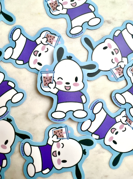 Boba Pochacco Sticker
