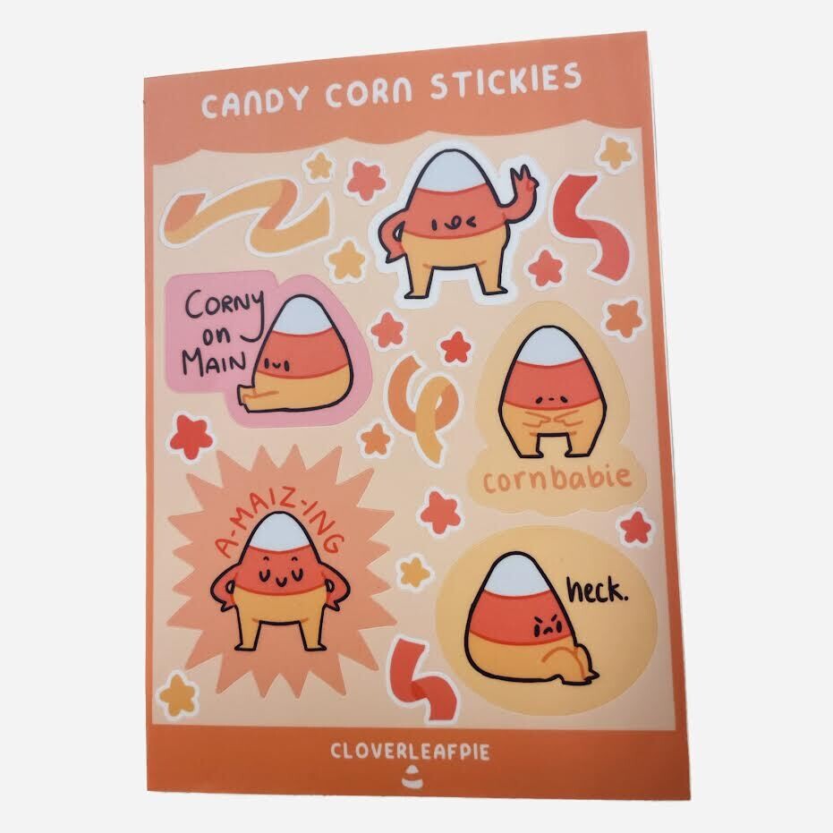 Sticker Sheet, Candy Corn