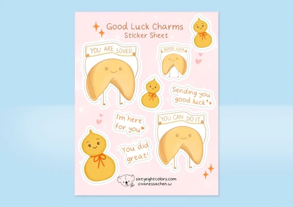 Good Luck Charms Sticker Sheet