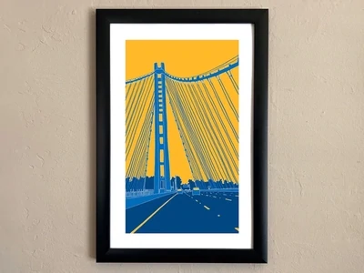 Bay Bridge Poster, 8x10