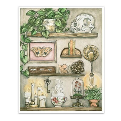Wall of Oddities Art Print