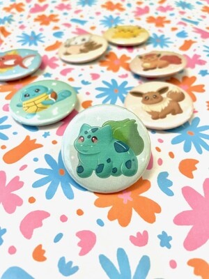 Chonky Bulbasaur Button