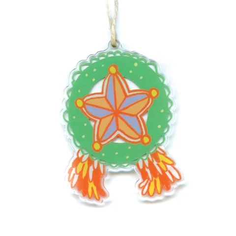 Blue and Pink Parol Ornament