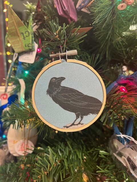Raven Hoop Ornament