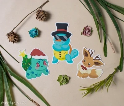 Snowman Squirtle Sticker