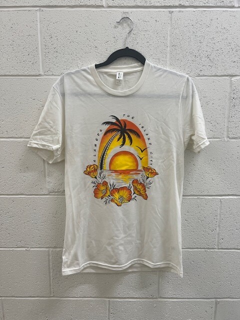 Island Flash 2.0, White Unisex Tee
