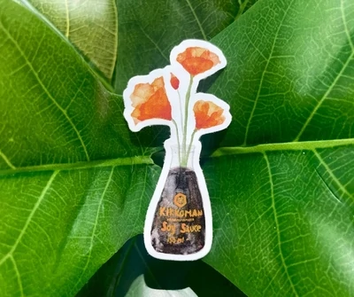 Soy Sauce CA Poppy Sticker