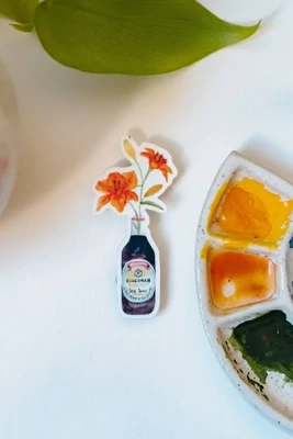 Soy Sauce Tiger Lily Sticker