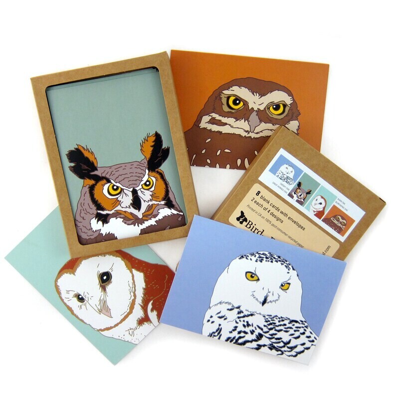 Owls Boxed Card Set