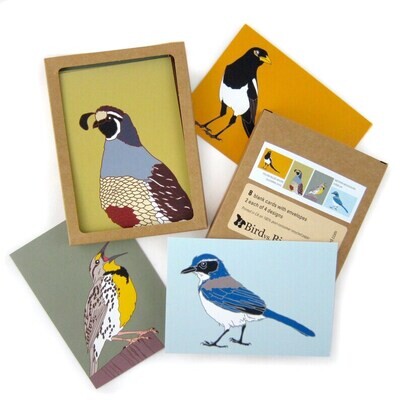 Oak Woodlands Birds Boxed Card Set