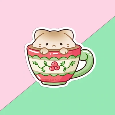 Sticker, Cocoa Cat