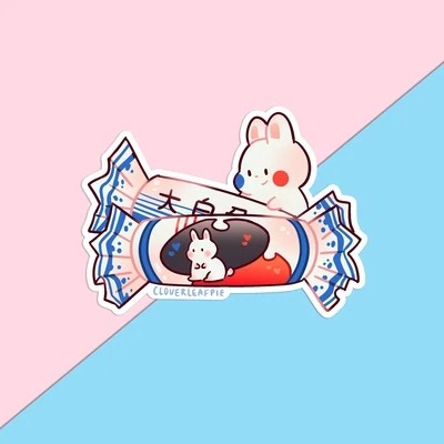 Sticker, White Rabbit