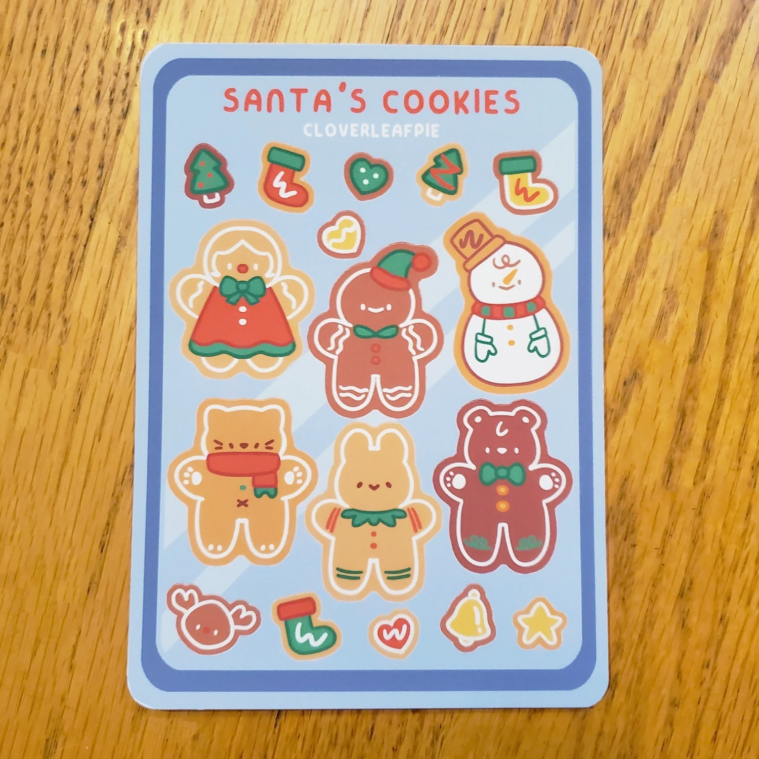 Sticker Sheet, Santa's Cookies