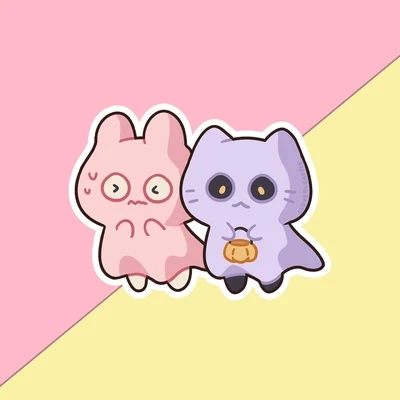 Trick or Treat Sticker