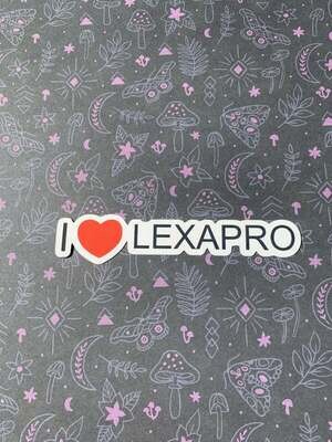 i Heart lexapro sticker