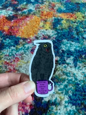 owl sticker (QTW)