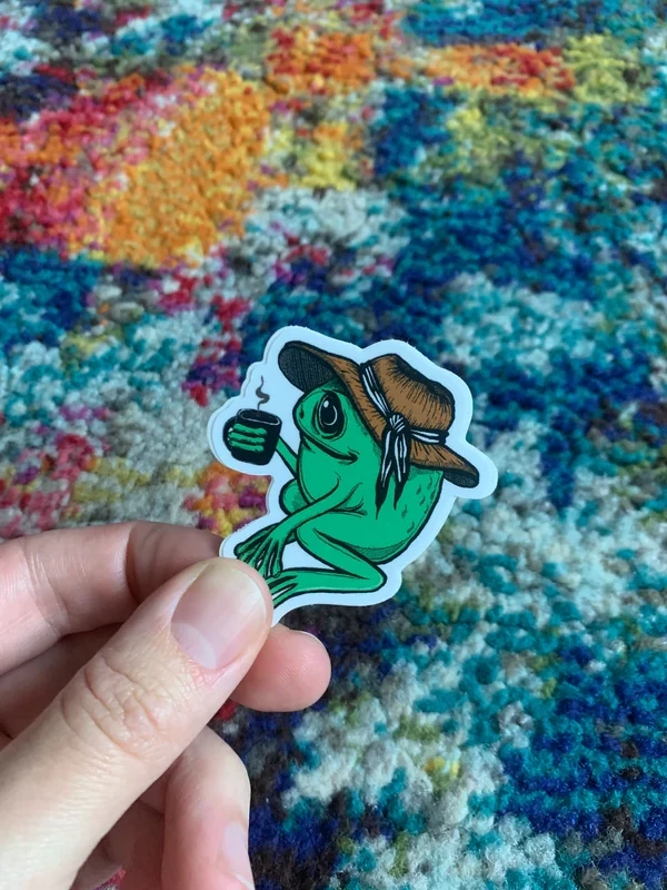 frog sticker (QTW)