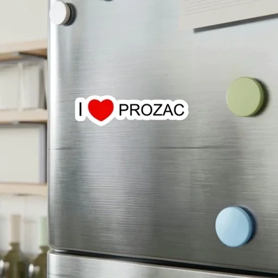 i Heart prozac sticker