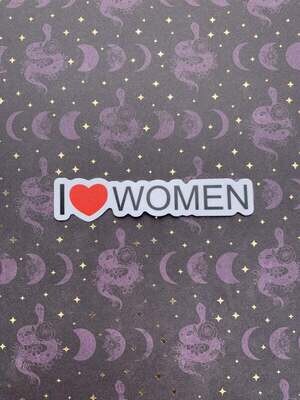 i Heart women sticker