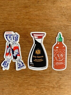 3" WHITE RABBIT CANDY STICKER
