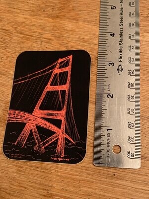 4" BLACK GGB STICKER