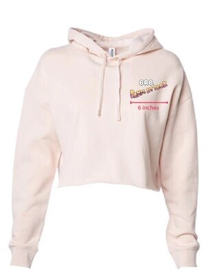 Brb Panic Attack Cropped Pink Hoodie