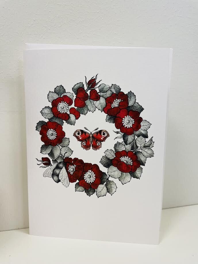 Red Moth, Everyday Greeting Card Red Moth, Everyday Greeting Card