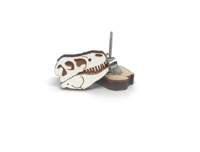 T-Rex Skull Earrings
