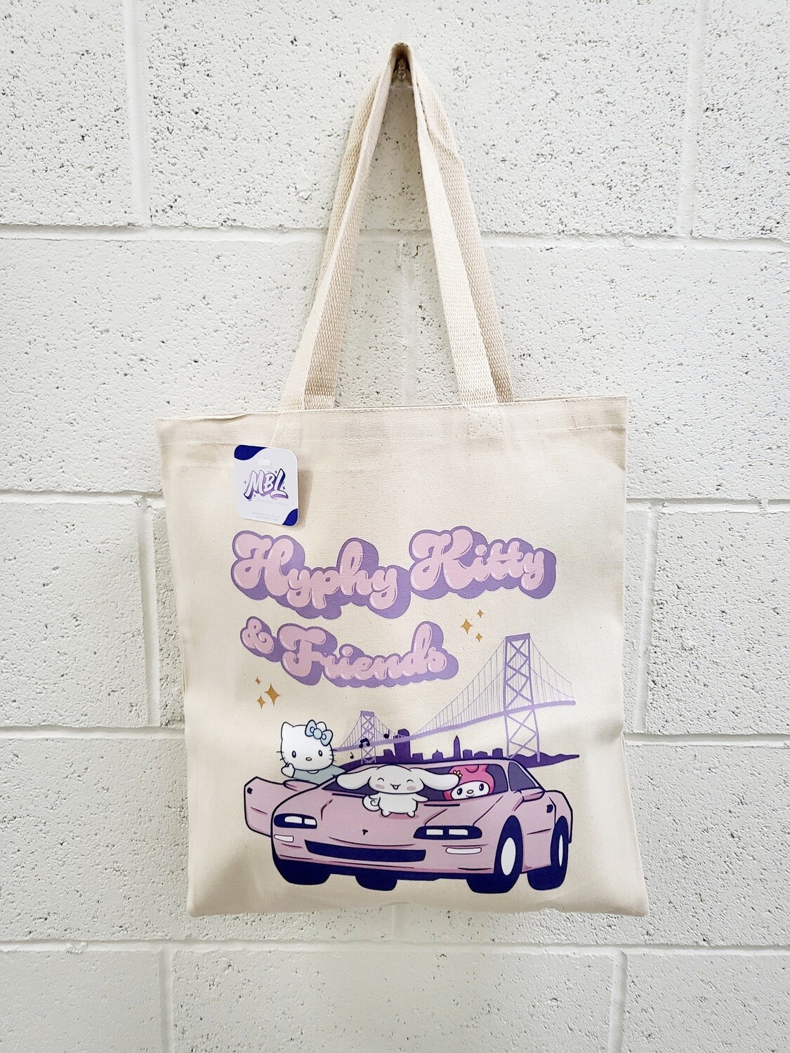 Hyphy Kitty &amp; Friends Tote Bag