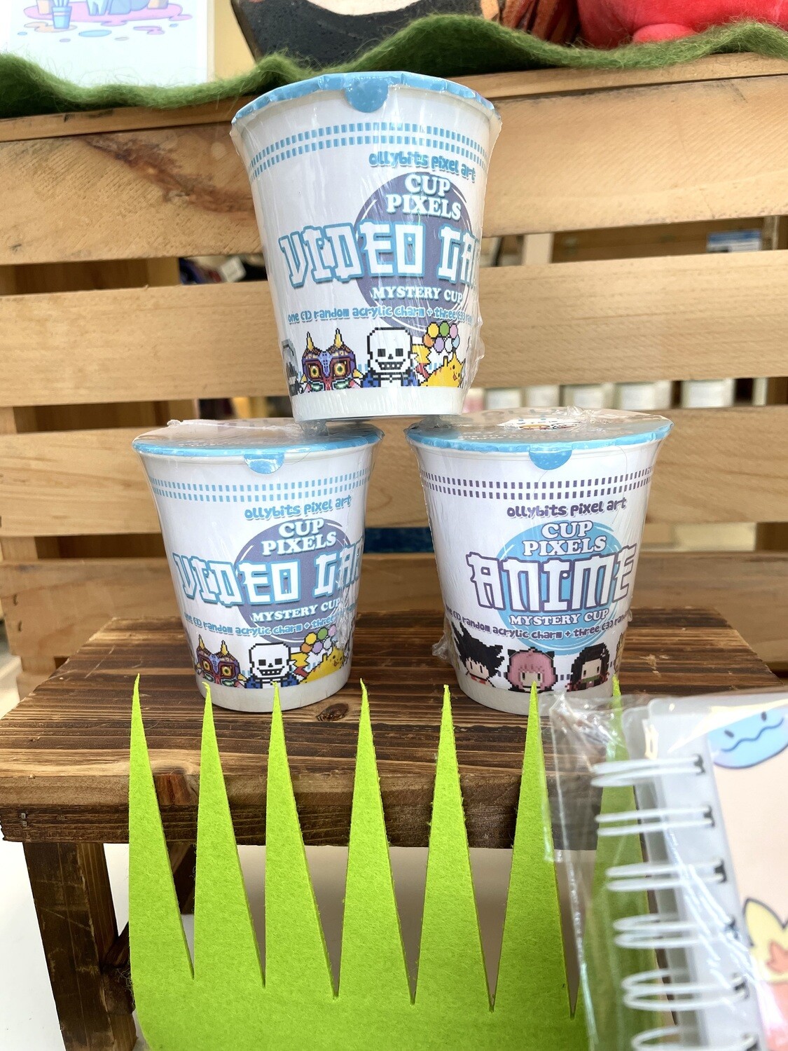 Anime Mystery Ramen Cups by Ollybits