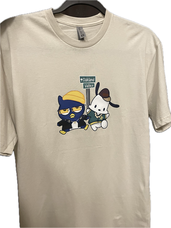 Badtz + Pochaccho Unisex Tee, Beige
